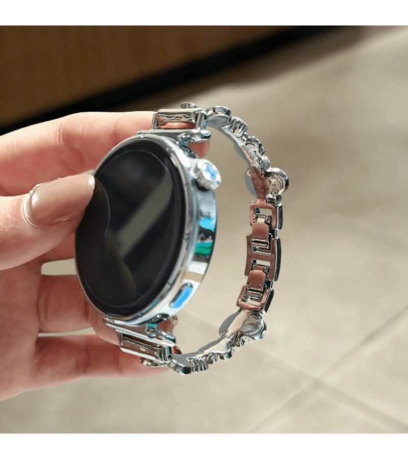 Mixed Color Handmade Flower Metal Bracelet Strap For HW Watch Fit3 Fit4 22Mm 20Mm 18Mm - Image 5