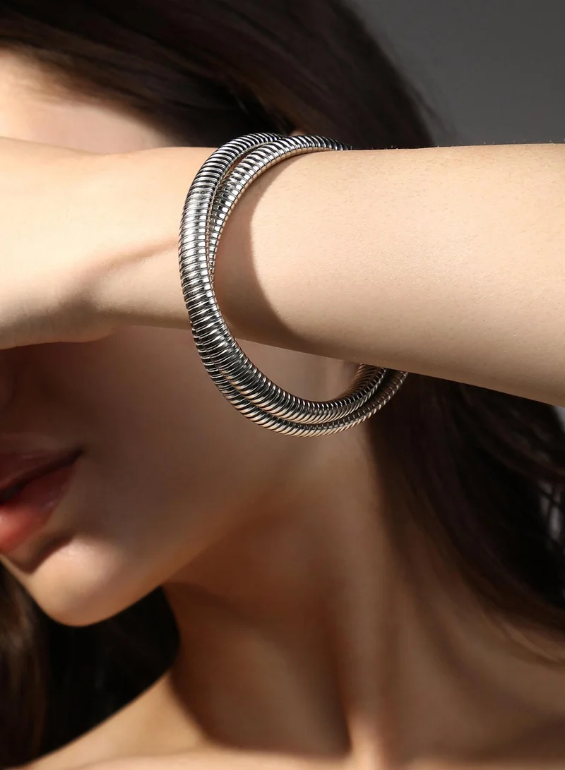 Sohi Ridged Coiled Bracelets