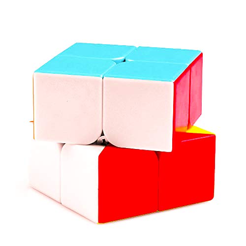 D ETERNAL High Speed Stickerless Cube Combo Set of 2x2 and Stickered Silver Mirror Puzzle Cubes Combo (2x2 +Mirror Cube) - Image 2