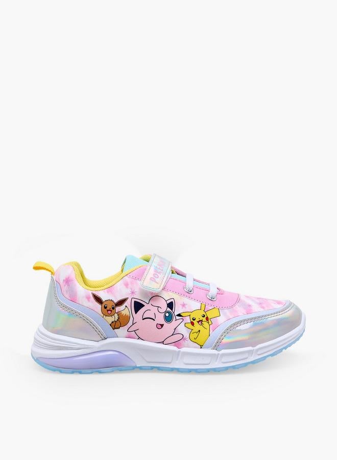 Pokemon Girls Pikachu Print Ankle Sneakers - Image 3