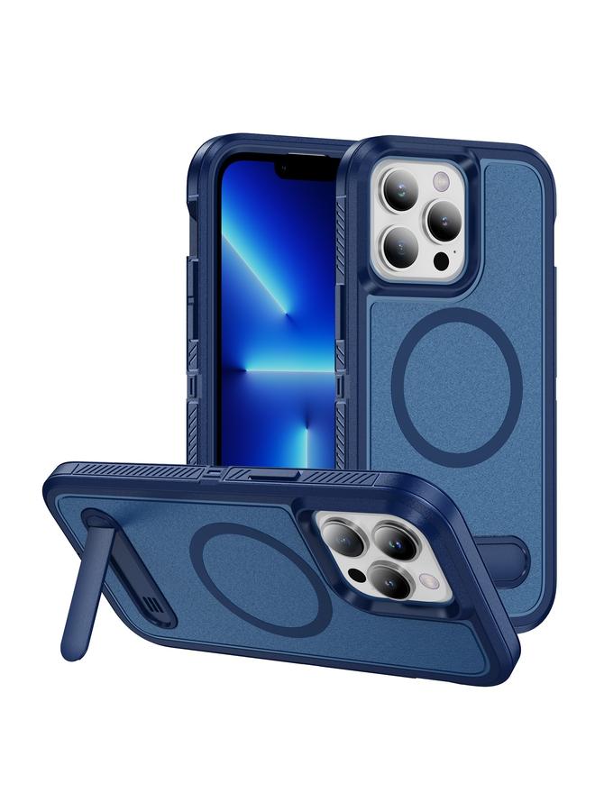 S-TOP Case For iPhone 13 Pro Max Guard MagSafe Holder Matte PC Hybrid TPU Phone Case - Image 1