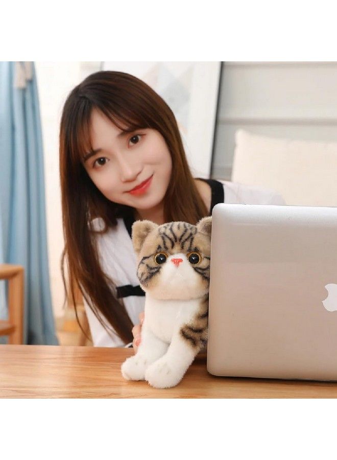 Tickles Cute Daisy Cat Soft Stuffed Plush Animal Toy For Kids Girls Birthday Gifts (Color: Brown Size: 25 Cm) - Image 4