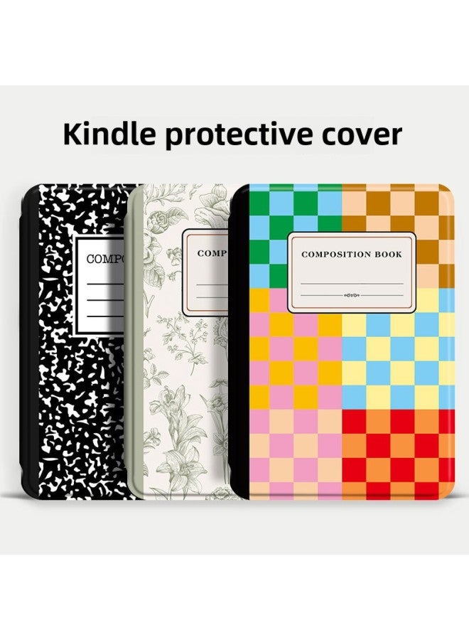 Retro American-style Kindle Protective Case Kpw5 Dormant 2022 Youth Edition Magnetic Soft Case-Color:Black Notebook Cover-Applicable Models:Kindle X/migu Version/558  - Image 1