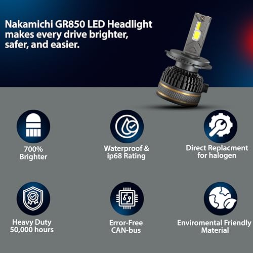 OTO2EYE Super Bright H7 LED Car Headlight Bulbs Hi & Lo Beam 26000LM 6500K, 260W, LED Headlight Auto Conversion Driving Lamp with 2 Years Warranty (Cool White) (260W, H7) - Image 4