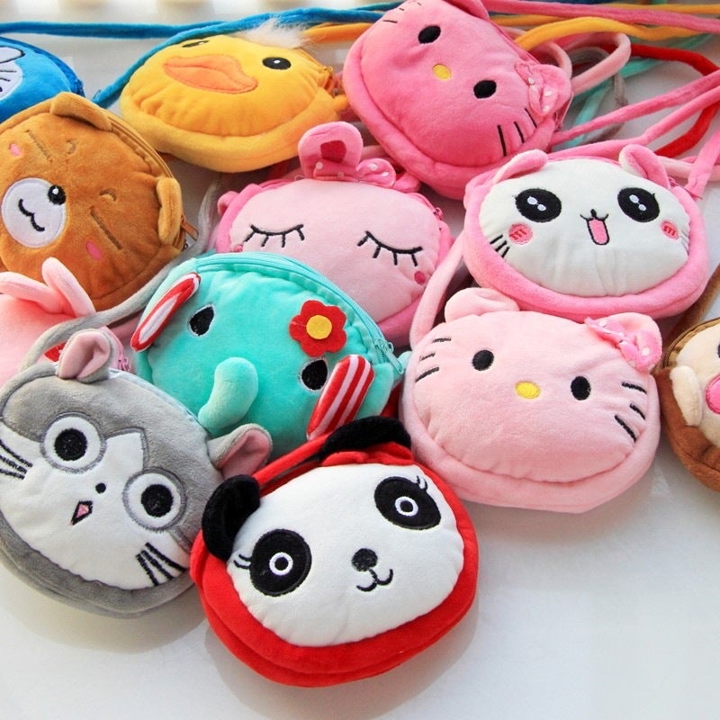 Cute Plush Children'S Crossbody Bag Cartoon Baby Bag Princess Shoulder Bag Korean Boys And Girls Children Coin Purse - Image 3