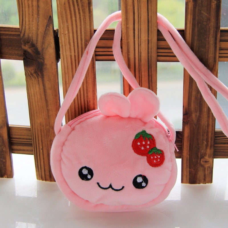Cute Plush Children'S Crossbody Bag Cartoon Baby Bag Princess Shoulder Bag Korean Boys And Girls Children Coin Purse - Image 4