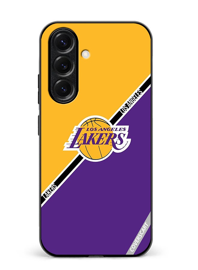 Protective Case Cover For Samsung Galaxy S25 Los Angeles Lakers Design Multicolour