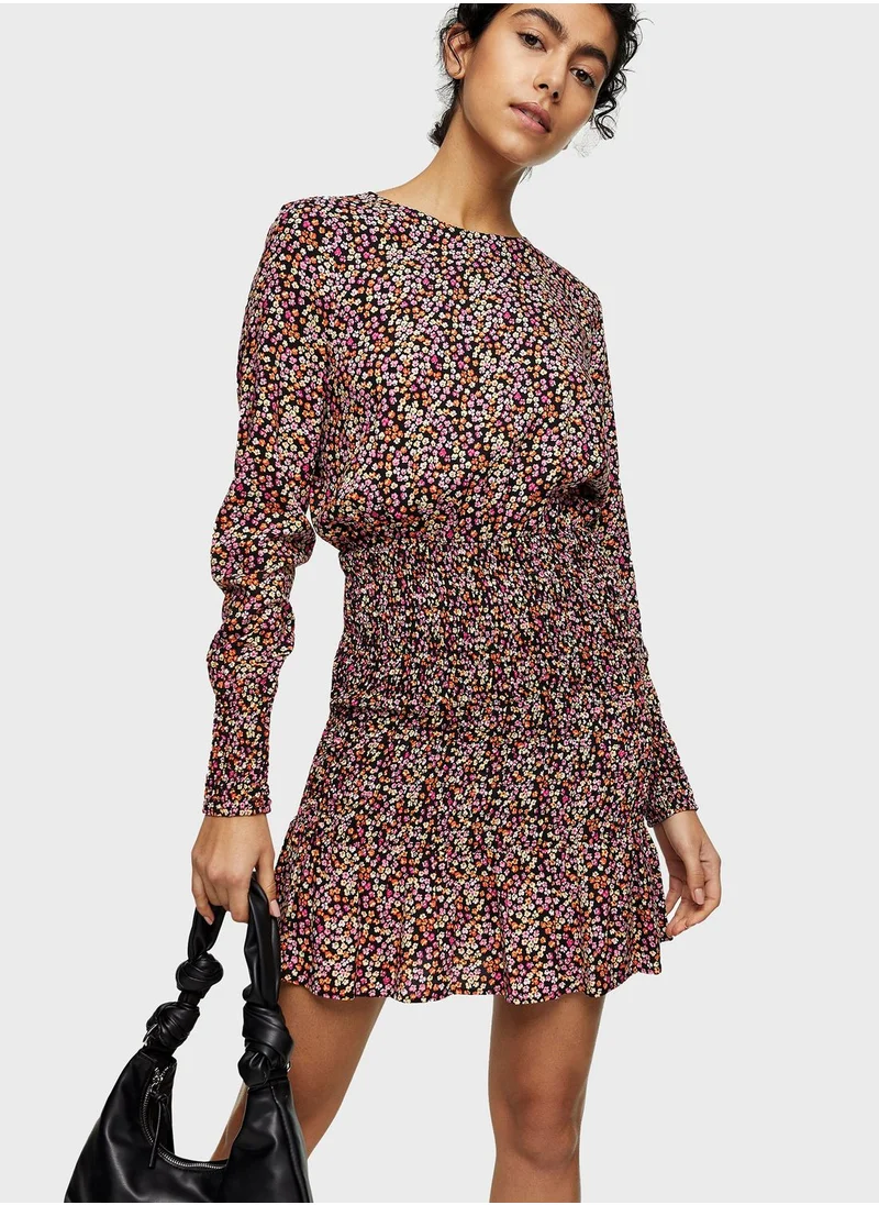 TOPSHOP Floral Print Dress