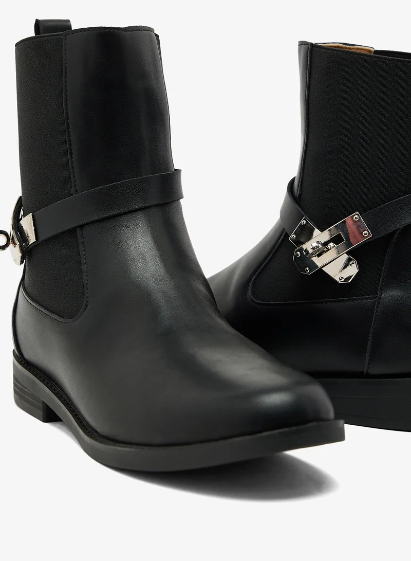 ELLA Round Toe Ankle Boots