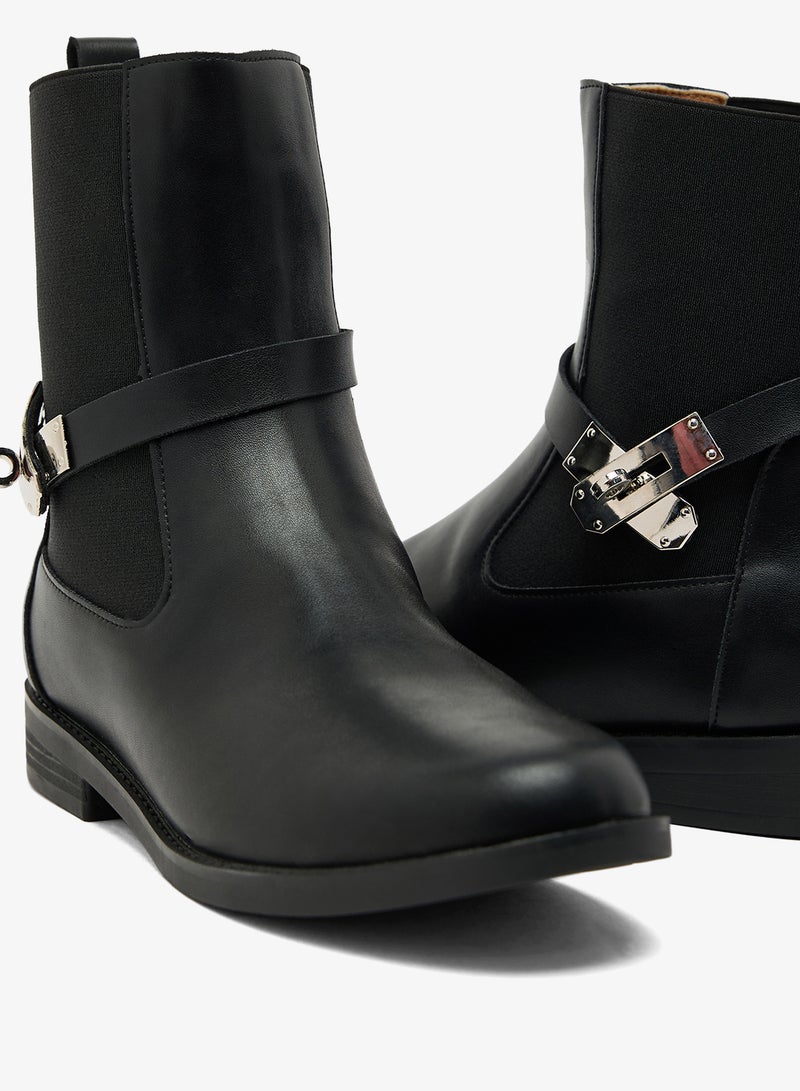 ELLA Round Toe Ankle Boots - Image 4