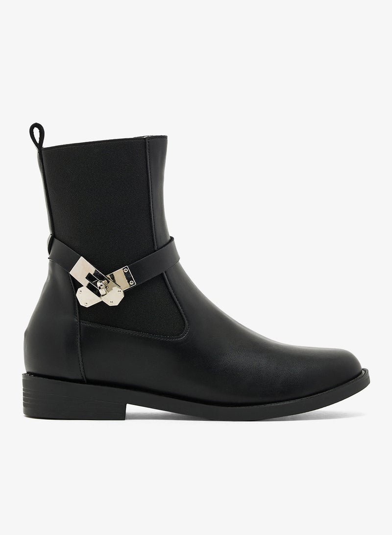 ELLA Round Toe Ankle Boots - Image 1