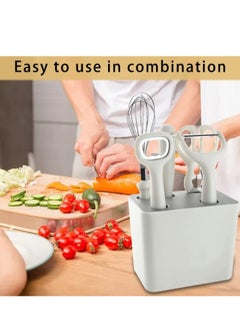Generic 6-piece kitchen knife and tool stand, high quality material  - Image 5