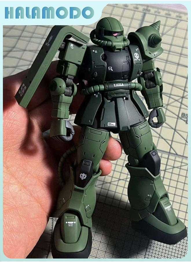 HALAMODO Gundam GTO Green Zaku Action Figure Assembly Model with Exquisite Fluorescent Water Decals, a Stylish Desktop Decoration, a Popular Assembly Model Toy Suitable for Boys and Girls  - Image 1