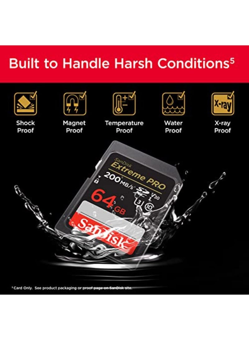 sandisk 64 GB Extreme PRO SDHC And SDXC UHS-I Card Memory Card SDSDXXU-064G-GN4IN 64 GB - Image 4