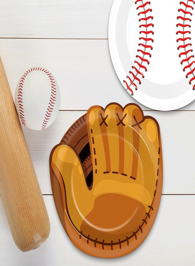 73Hours 50Pcs Baseball Plates Party Supplies 9inch Sports Themed Birthday Party Disposable Baseball Dinner Dessert Paper Plates for Baseball Birthday Gamed Day Decorations - Image 5