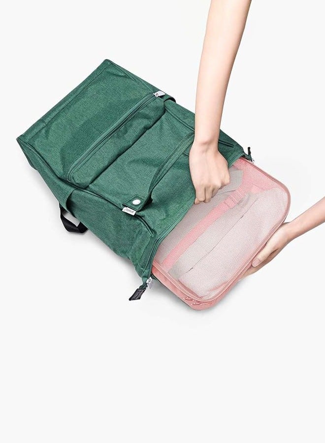 Hanayo 7 Pcs Luggage Organizer Bags Set Multifunction Packing Cubes Travel Packing Cubes Waterproof Luggage Organiser Suitcase Bag Travel Essential for Carry on Luggage(Pink) - Image 5