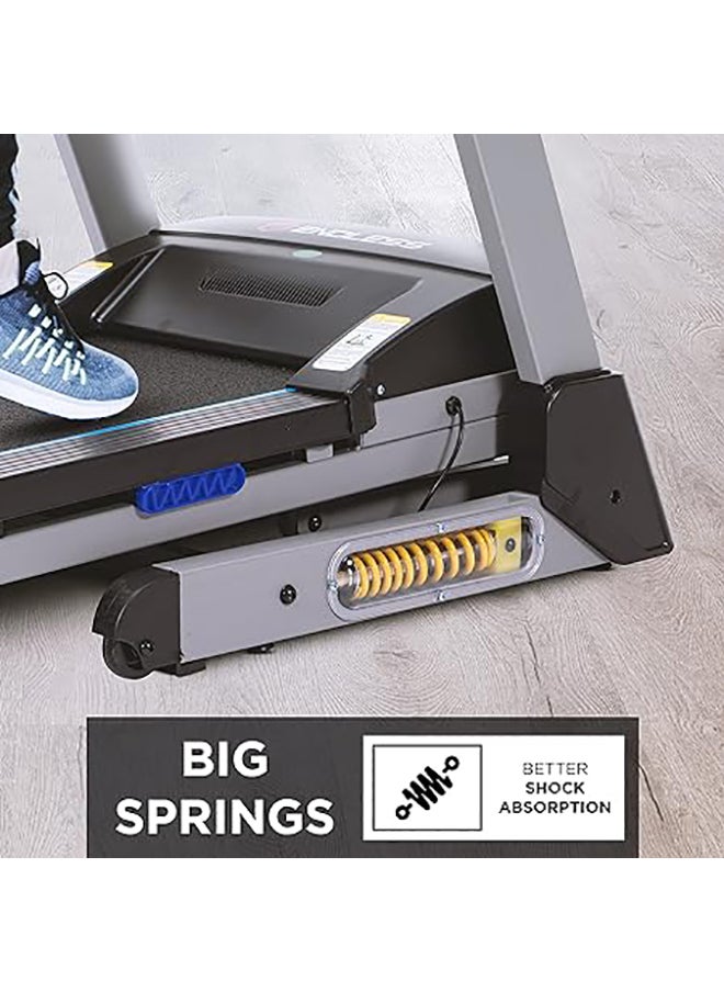 ENDLESS  - Endless Vogue Treadmill for Home Use with 4HP Peak Power DC Motor| Black | 120 Kg Max Weight and 14 Km/hr Max Speed Support | 420 mm Running Area | with Speakers | Auto Foldable with Auto Incline - Image 1