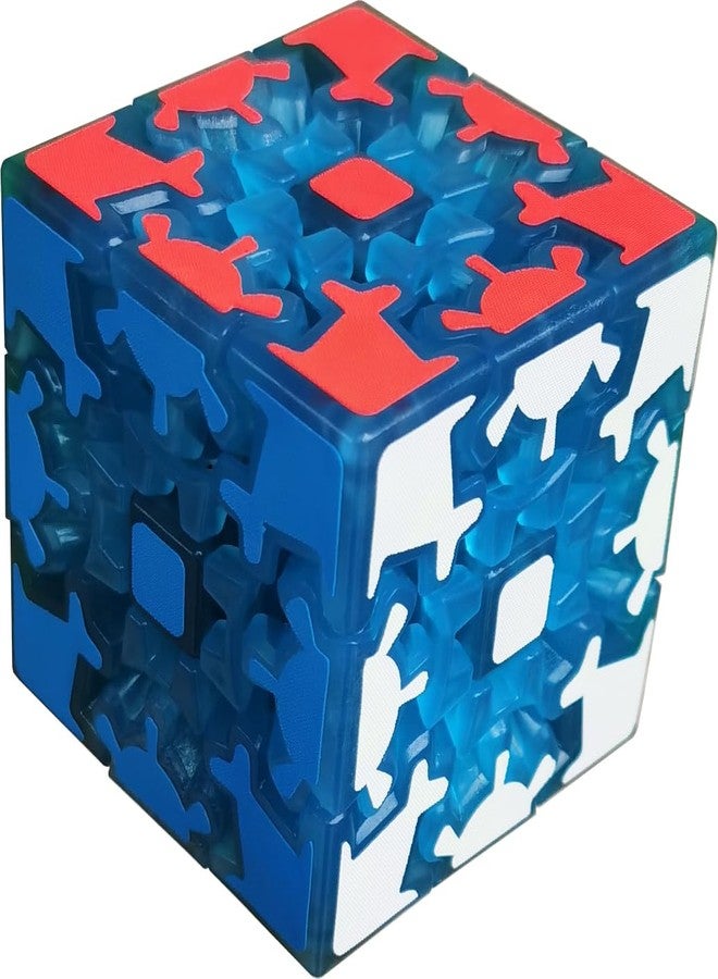 SHUYUE 3x3 Fluorescent Speed Cube Glow in Dark Magic Speed Cube 3-D Brain Teasers IQ Puzzles for Kids and Adults (Gear Fluorescent) - Image 3