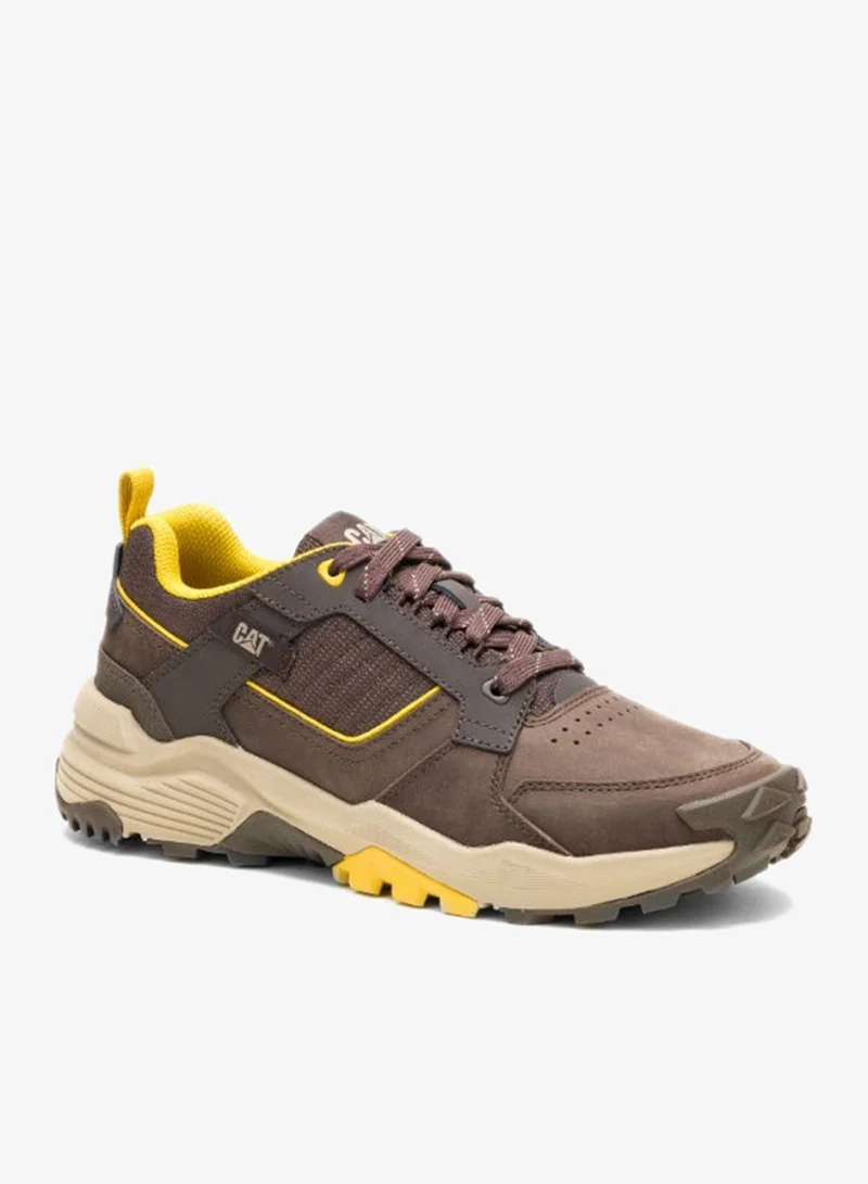 كاتربلر Grapple Leather Men’s Casual Shoe – Bracken Nubuck Upper& PU Suede, EVA Comfort Footbed, Durable Rubber Outsole