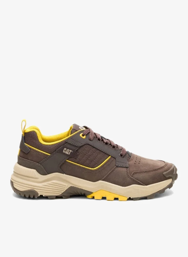 كاتربلر Grapple Leather Men’s Casual Shoe – Bracken Nubuck Upper& PU Suede, EVA Comfort Footbed, Durable Rubber Outsole