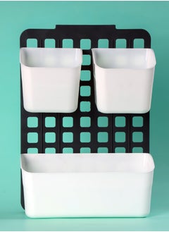 Royalford Royalford 3-in-1 Adjustable Organizer Basket- RF10931| Multi-Purpose Cabinet Door Plastic Organizer| Perfect for Wardrobe, Pantry, Kitchen Cabinet, Bathroom  - Image 3