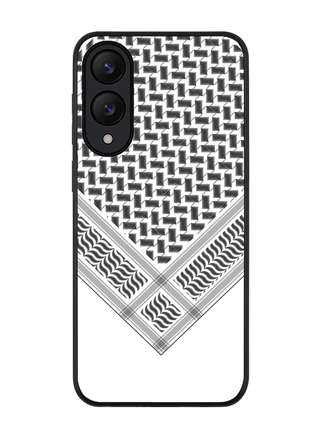 Stylizedd For Samsung Galaxy S25 Edge Case,Slim fit Camera Protection, Shockproof Thin Phone cover  - Victory Shemag(Black)