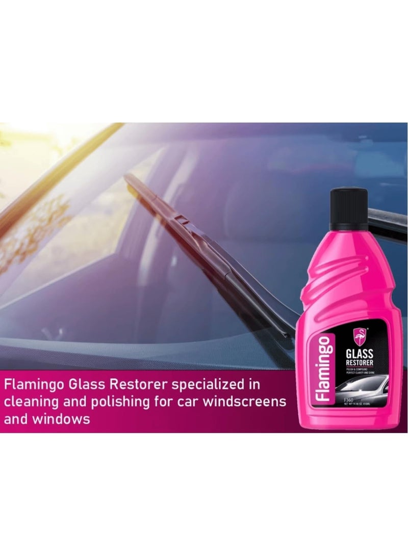 Flamingo Glass Cleaner 410ml - Image 3