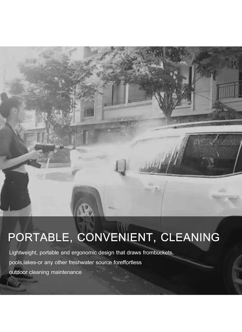 BGM 48V Cordless Portable Washer Electric High Pressure Cleaner Machine 30 Bar High Pressure Portable Washer with 3 in 1 Adjustable Nozzle for Washing Cars & Floors.  - Image 5