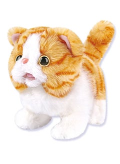 Robot Electronic Cat Plush Stuffed Animal Interactive Meow Kitten Touch Control, Pet, Robotic Kitty Toy, Animated Toy Cats for Girls Baby Kids (Exotic Shorthair cat)