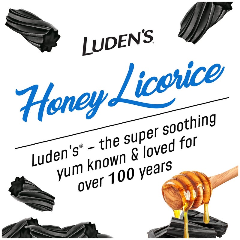 LUDEN'S قطرات حلق مهدئة بالعسل والعرقسوس 30 حبة عبوة واحدة - Image 2