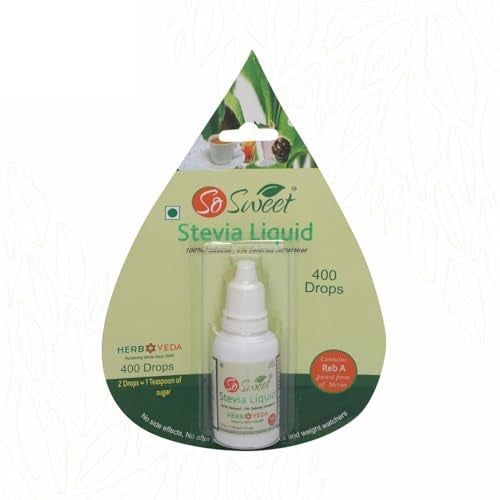So Sweet Stevia Liquid – Pack of 2, 800 Drops, 100% Natural Sweetener for Weight Management, Sugar-Free, Zero Calorie, Diabetic & Keto Friendly, Convenient for Beverages & Baking - Image 2