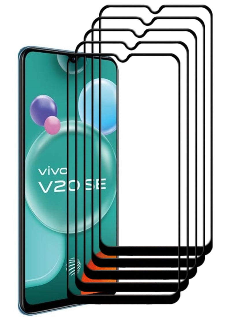 ACLIX 5 Pieces Antistatic ESD Dustproof Premium Quality High Definition Tempered Glass Screen Protector Designed For vivo V20 SE - Image 1