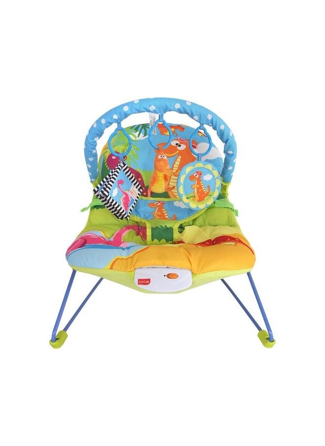 Luvlap - Luv Lap Little Dino Baby Bouncer With Soothing Vibration And Music (Multi Color) - Image 1
