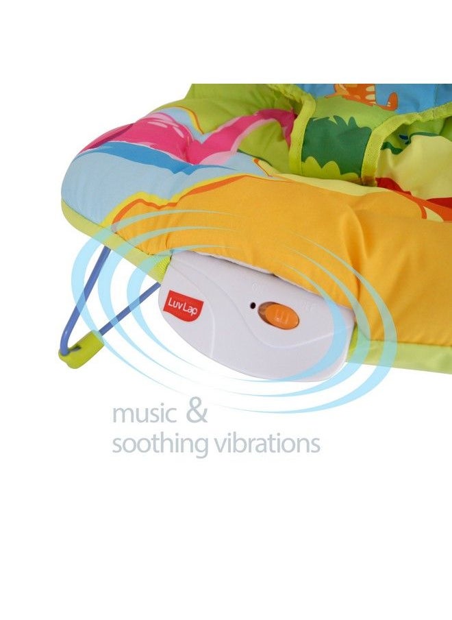 Luvlap - Luv Lap Little Dino Baby Bouncer With Soothing Vibration And Music (Multi Color) - Image 1