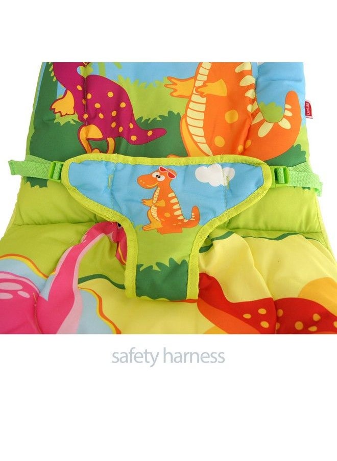 Luvlap - Luv Lap Little Dino Baby Bouncer With Soothing Vibration And Music (Multi Color) - Image 1