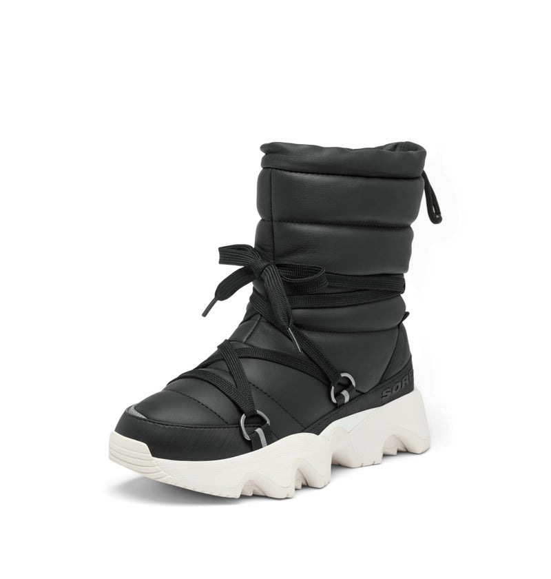 SOREL Women's Kinetic Impact NXT Waterproof Mid Boot - Black, Sea Salt - 7 - Image 1