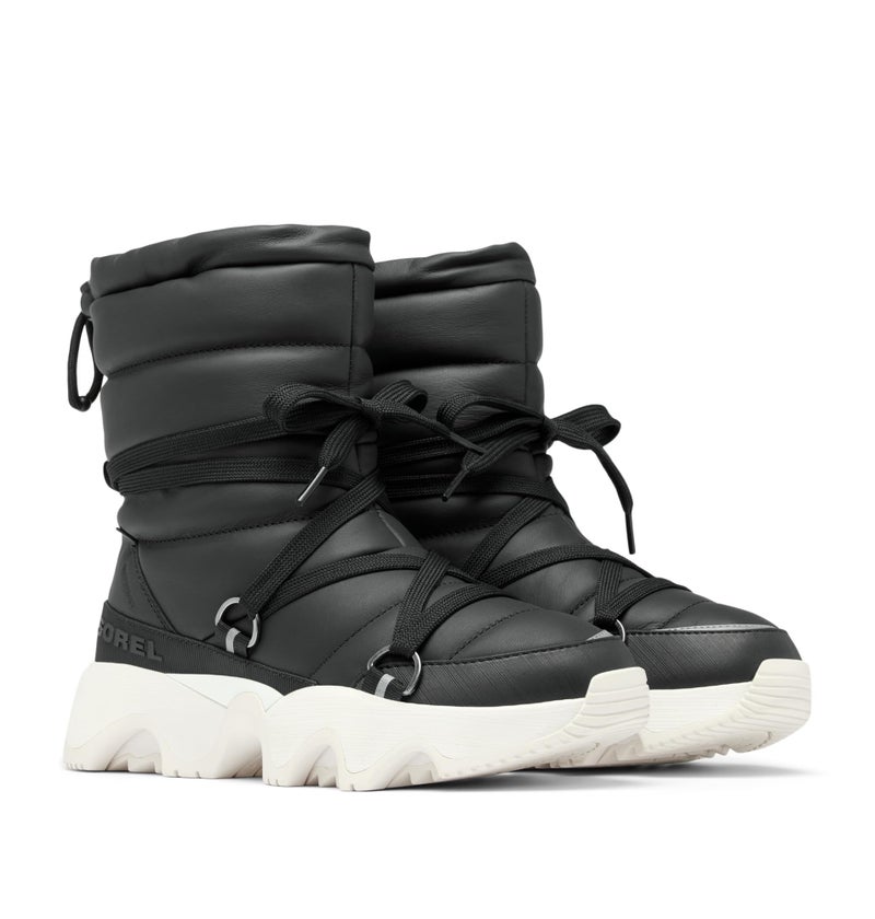 SOREL Women's Kinetic Impact NXT Waterproof Mid Boot - Black, Sea Salt - 7 - Image 3