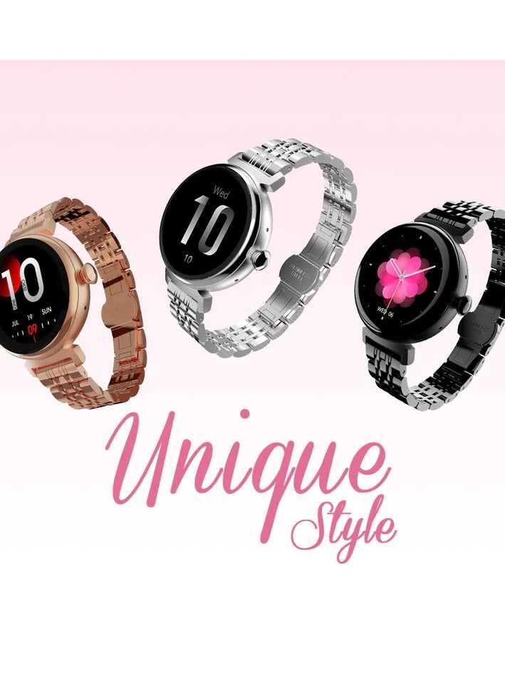HiFuture Aura Female Bt Calling Smart Watch - Silver - Image 3