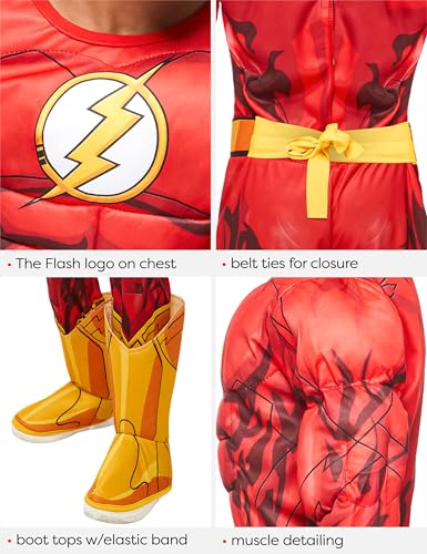 Rubies DC Comics Superheroes: The Flash Costume for Kids, Boy's Small - Image 4