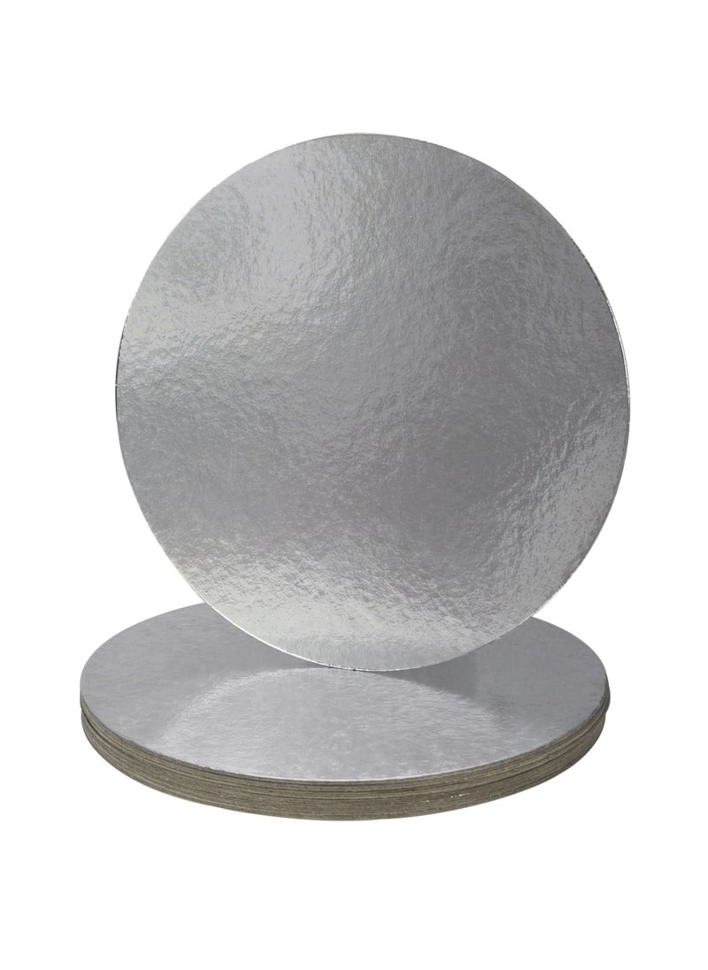 HYFY - [10 PCS] Cake Boards 9 inch Cake Boards Silver Cake Boards Round, BPA Free Perfect For Cake Box 10 inch, Cake Box 12 inch Cake Decorating Tools, Cake Stand, Baking. Cake Board Mini, Cake Board large. - Image 1