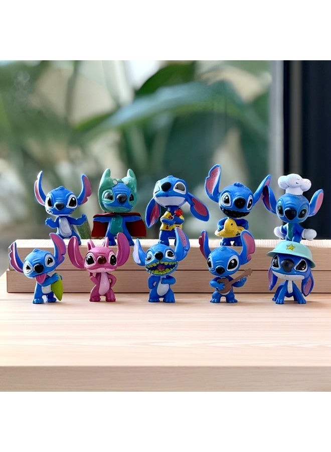 STITCH 10 Stitch figurines for collection and display - Image 1