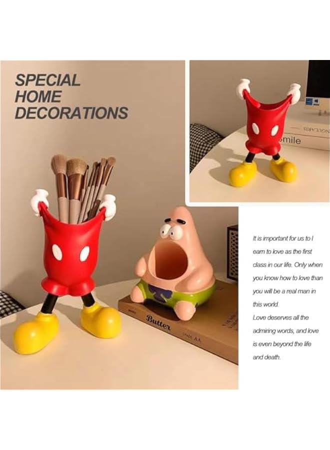 علبة قلم فأر كرتونية لتنظيم المكتب ووعاء للمكياج وأقلام الرصاص لتزيين المنزل أو حفلة  أو كهدية لافتتاح منزل جديد. - Image 4