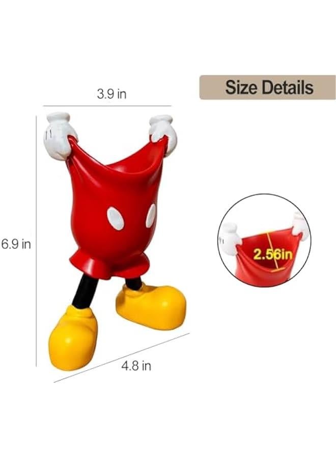 علبة قلم فأر كرتونية لتنظيم المكتب ووعاء للمكياج وأقلام الرصاص لتزيين المنزل أو حفلة  أو كهدية لافتتاح منزل جديد. - Image 2