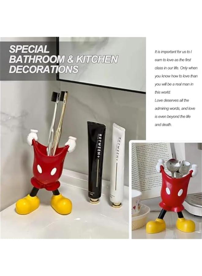 علبة قلم فأر كرتونية لتنظيم المكتب ووعاء للمكياج وأقلام الرصاص لتزيين المنزل أو حفلة  أو كهدية لافتتاح منزل جديد. - Image 5