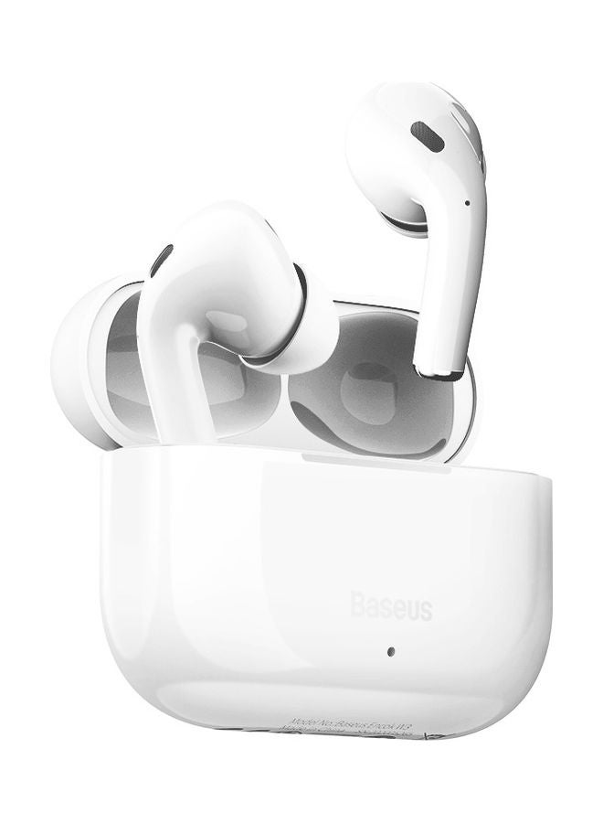 Baseus Encok W3 Wireless Bluetooth Earphone - White White - Image 1