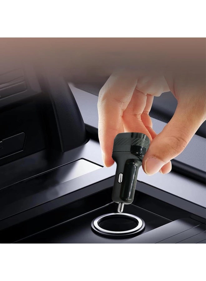 لوجين محول شاحن سيارة سريع بمنفذين بقوة 38 وات مع USB-C PD وUSB QC3.0، محول طاقة للسيارة 12 فولت/24 فولت للهواتف الذكية والأجهزة اللوحية وأجهزة iPad والكاميرات وأجهزة Bluetooth، وحماية من الجهد الزائد ودرجة الحرارة الزائدة والدائرة القصيرة - Image 3