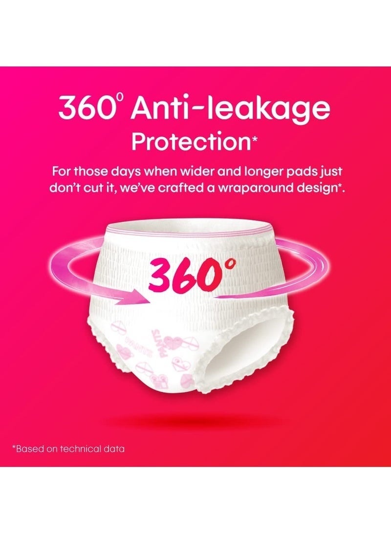 Kotex overnight period panties (Large/Extra Large size, pack of 10 panties) - Image 3