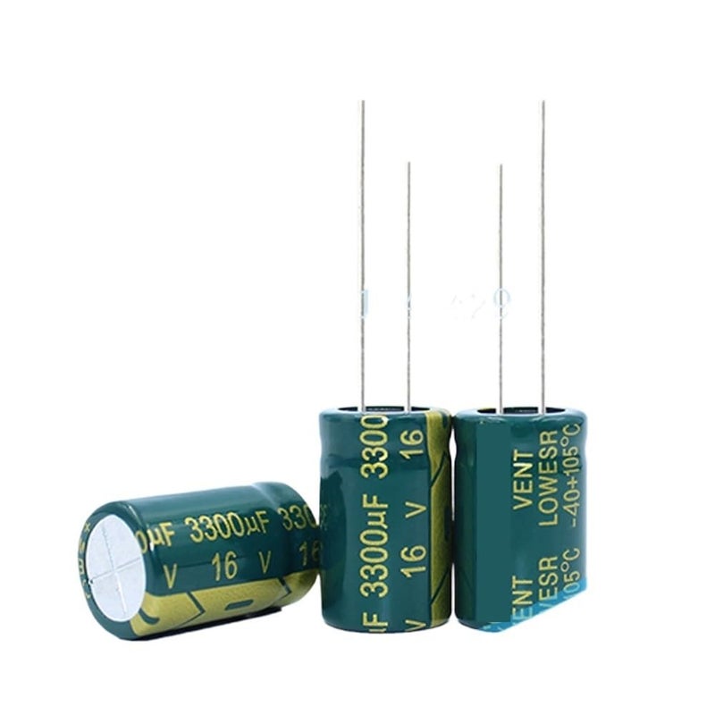 16V 3300uF مكثف إلكتروليتي ألومنيوم 13x21 مم 10 قطع - Image 1
