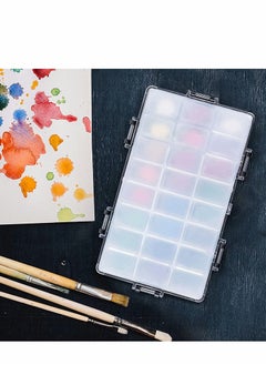Y&D Paint Pallet Tray Airtight Palette Stay Wet for Watercolors, Gouache, Acrylic, Oil Paint, Storage Box , 24 Wells  - Image 5