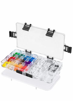 Y&D Paint Pallet Tray Airtight Palette Stay Wet for Watercolors, Gouache, Acrylic, Oil Paint, Storage Box , 24 Wells  - Image 1